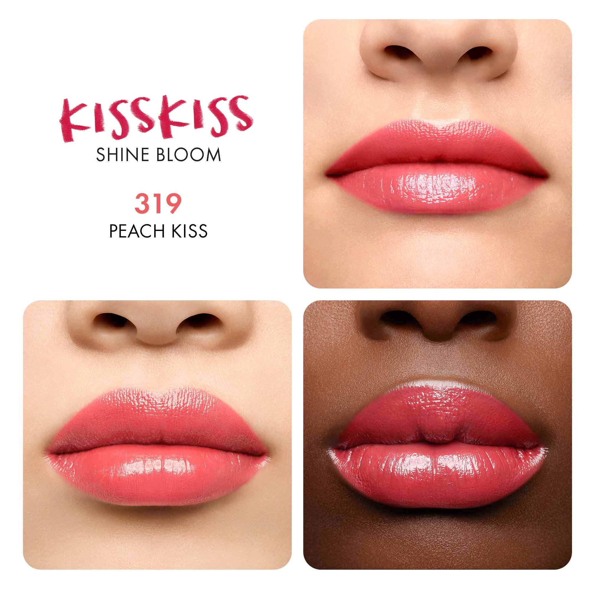Lápiz labial KissKiss Shine Bloom - Lápiz labial brillante, Lápiz labial