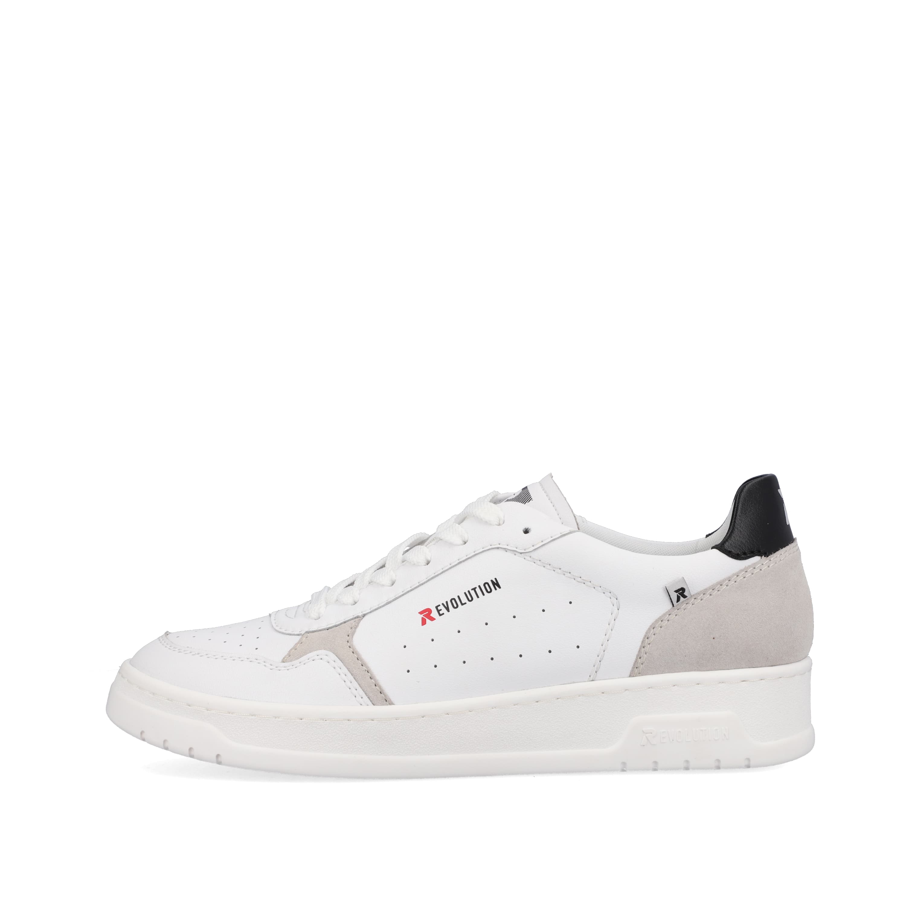 Rieker Herren Sneaker Low brilliant-white graphite-grey