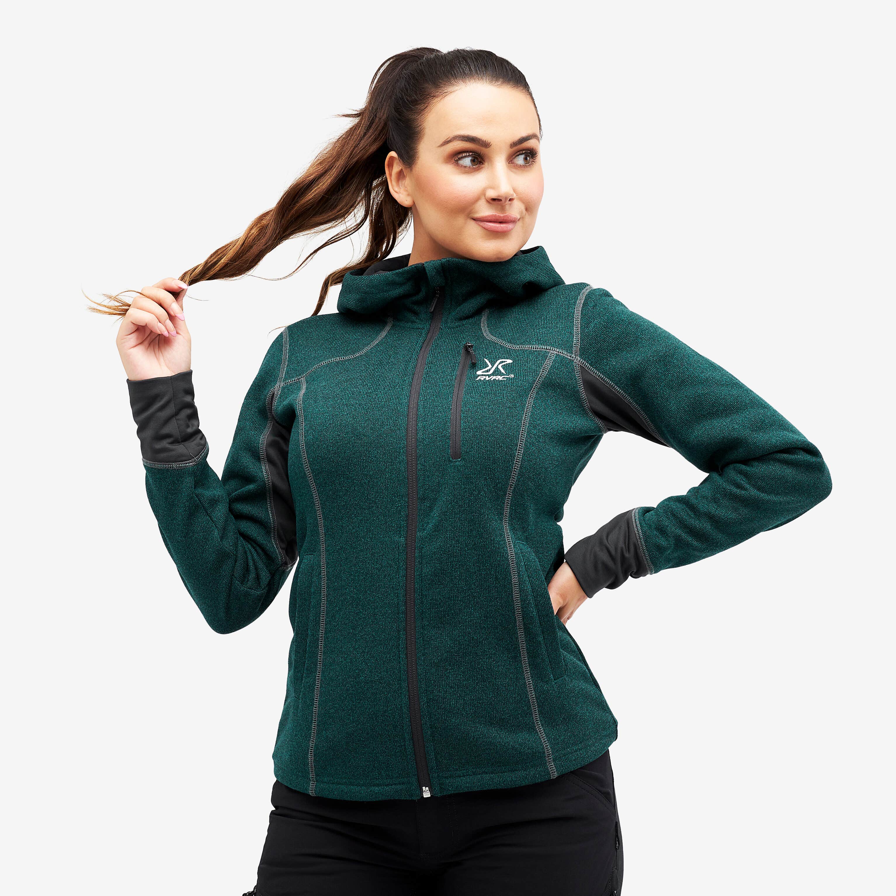 Fusion Hoodie Femme Deep Teal