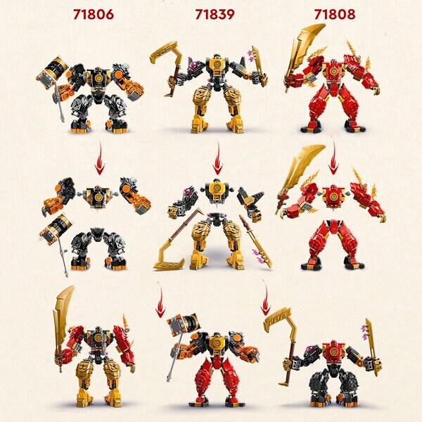 LEGO Ninjago 71839 Arinov bojový robot Spinjitzu