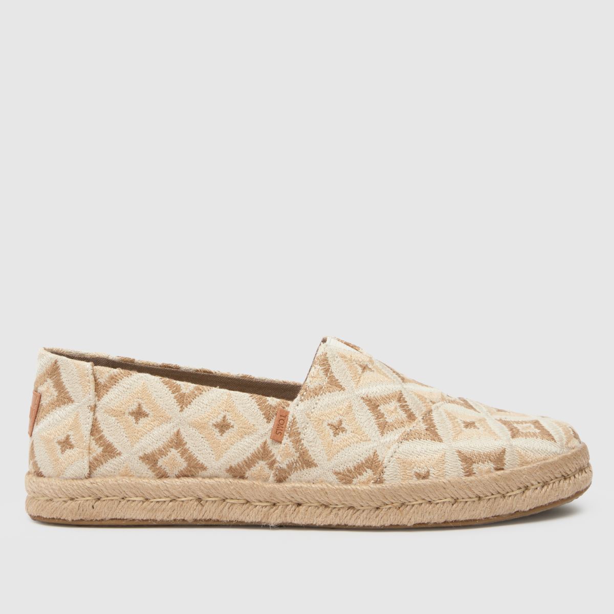 TOMS – Alpargata Rope 2.0 – Naturfärgade vävda platta skor