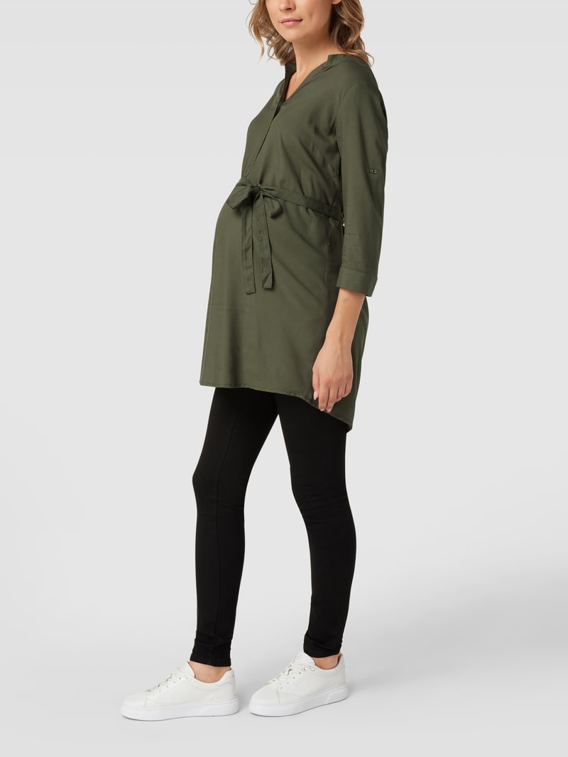 Umstands-Bluse aus Viskose in khaki