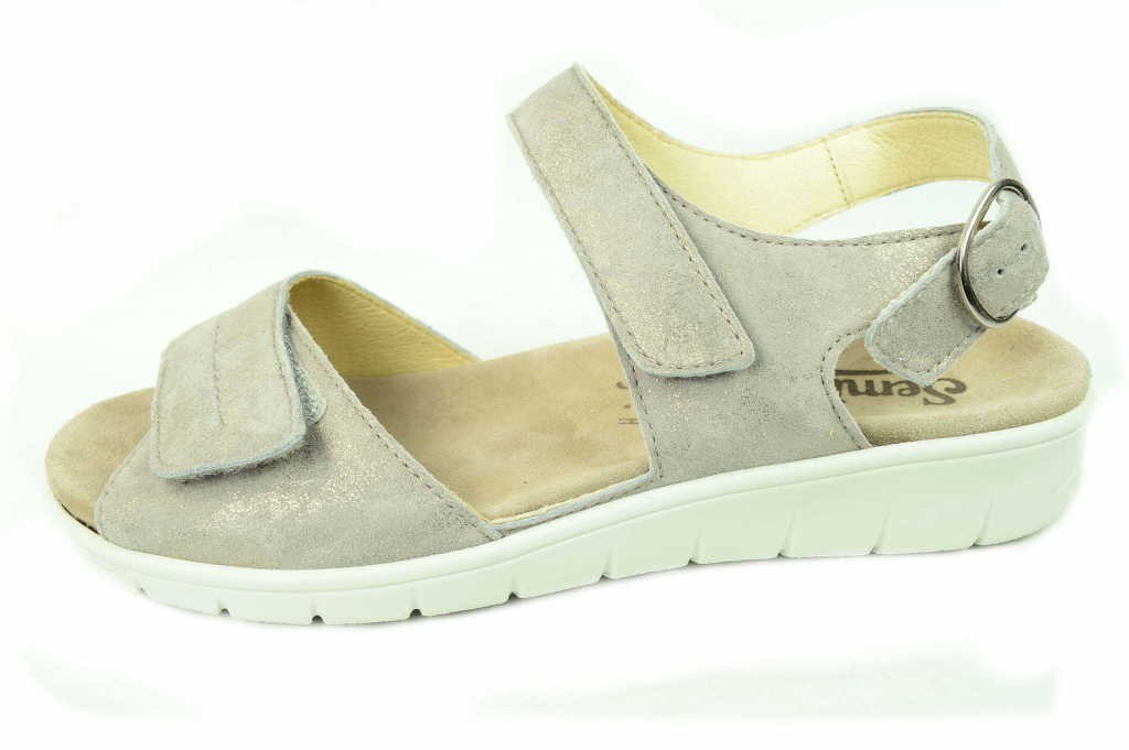 SEMLER Komfort Sandalen silber D4045