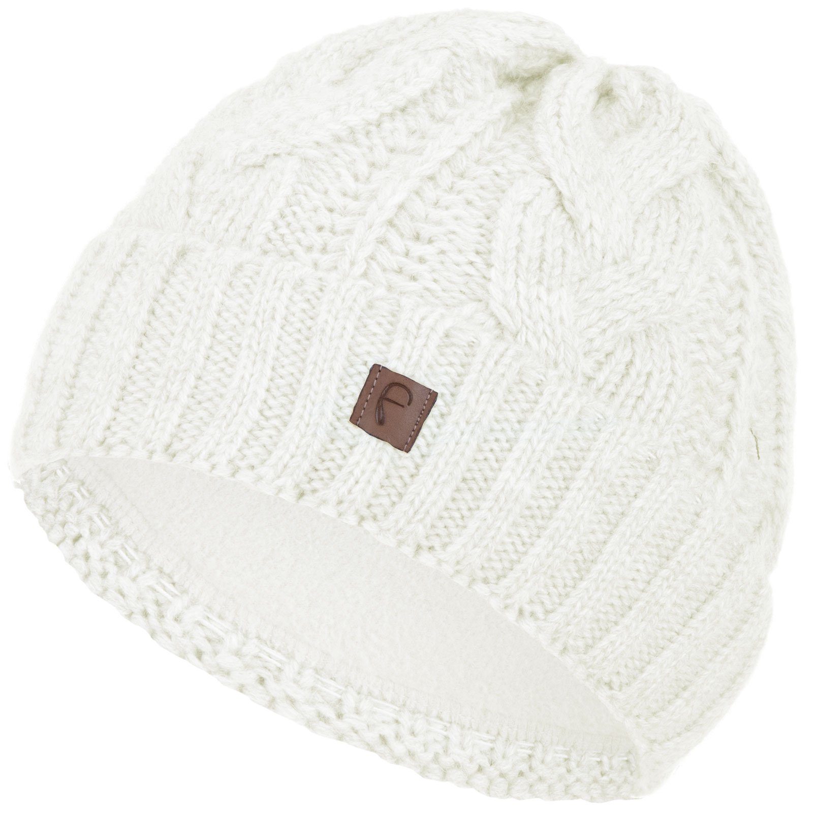 Faera Strickmütze (1-St) Wintermütze Strickmuster Damen Herren Winter Beanie Mütze