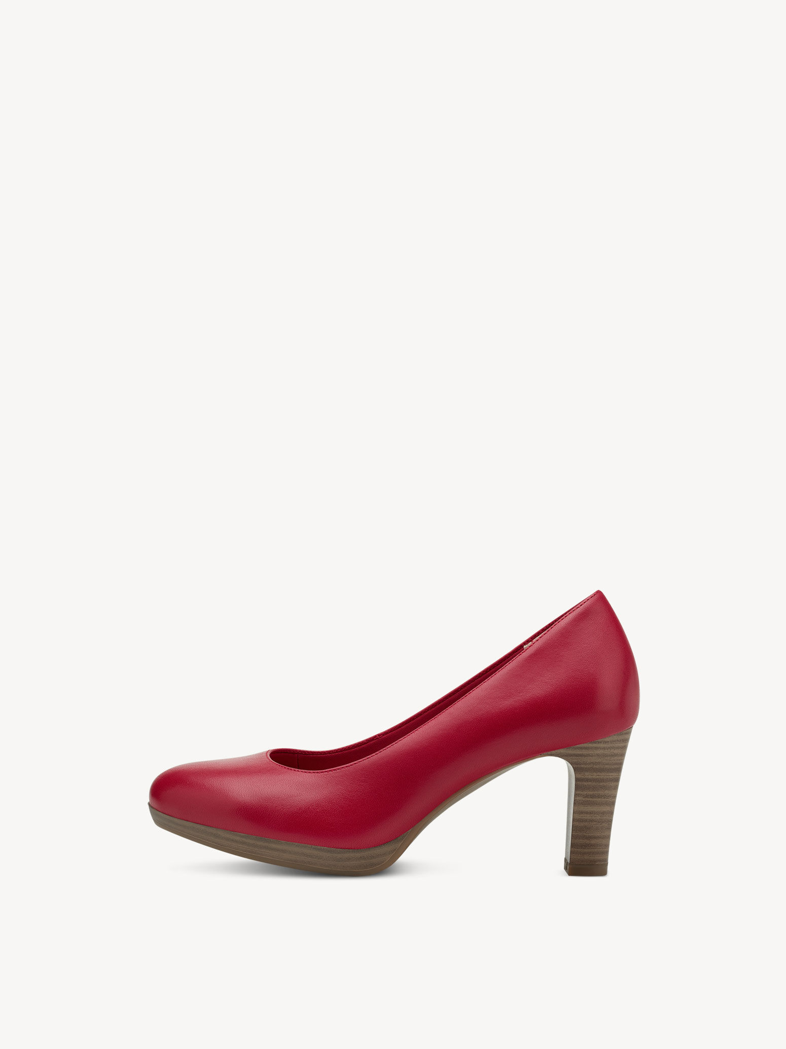 Escarpin en cuir - rouge