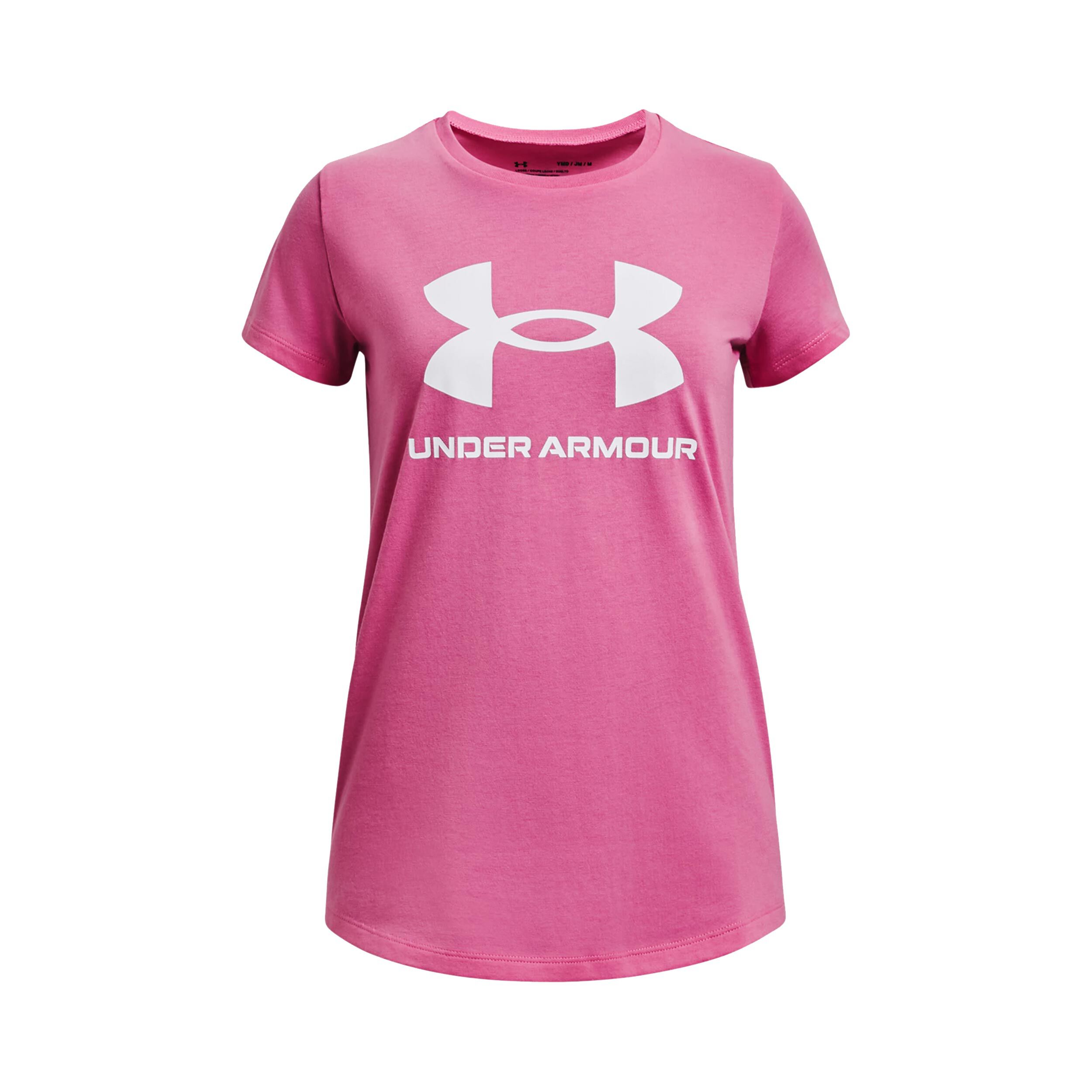 Sportstyle Logo T-Shirt Mädchen - Pink, Pink