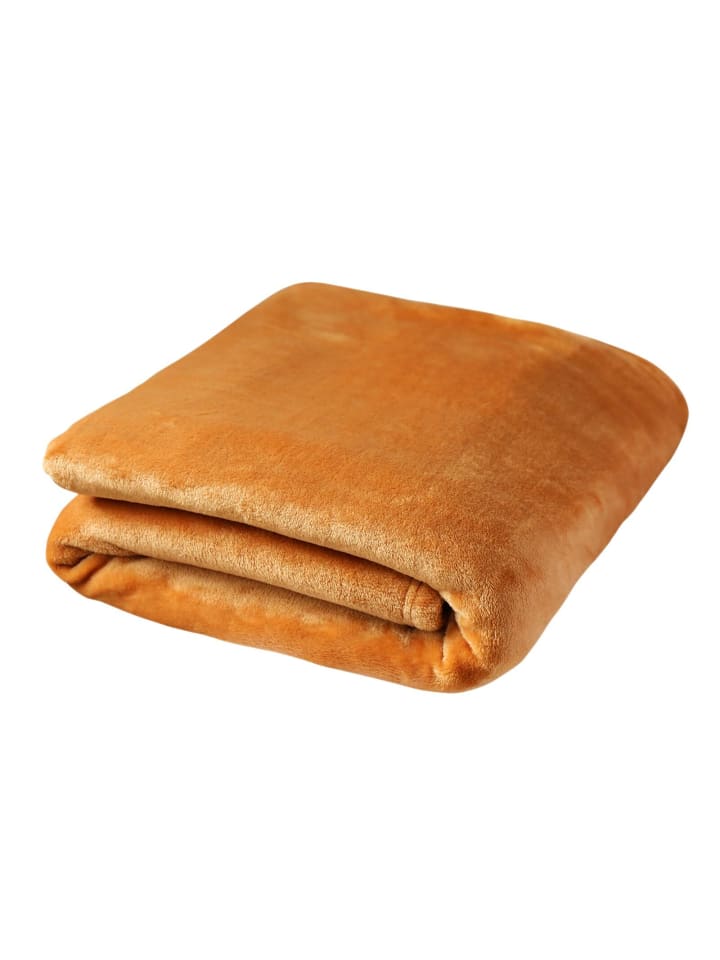 Traumschlaf Kuscheldecke in zimtbraun günstig kaufen 150 x 200 cm