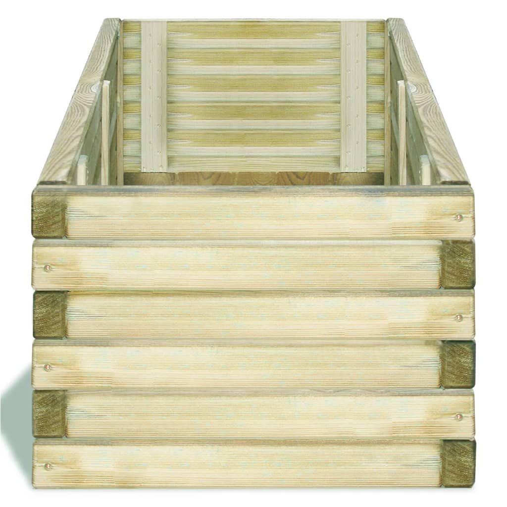 furnicato Hochbeet 120x40x30 cm Holz Rechteckig