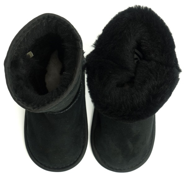 ZeaZoo |k ~ Winter-Boot Dingo mit Fell ~ Schwarz