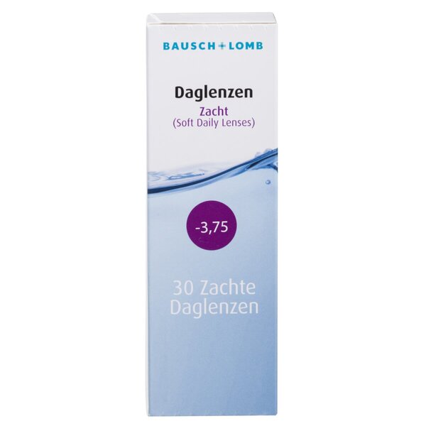 Bausch & Lomb -3.75 pehmeät kertakäyttölinssit lääkinnällinen laite - 30 kpl