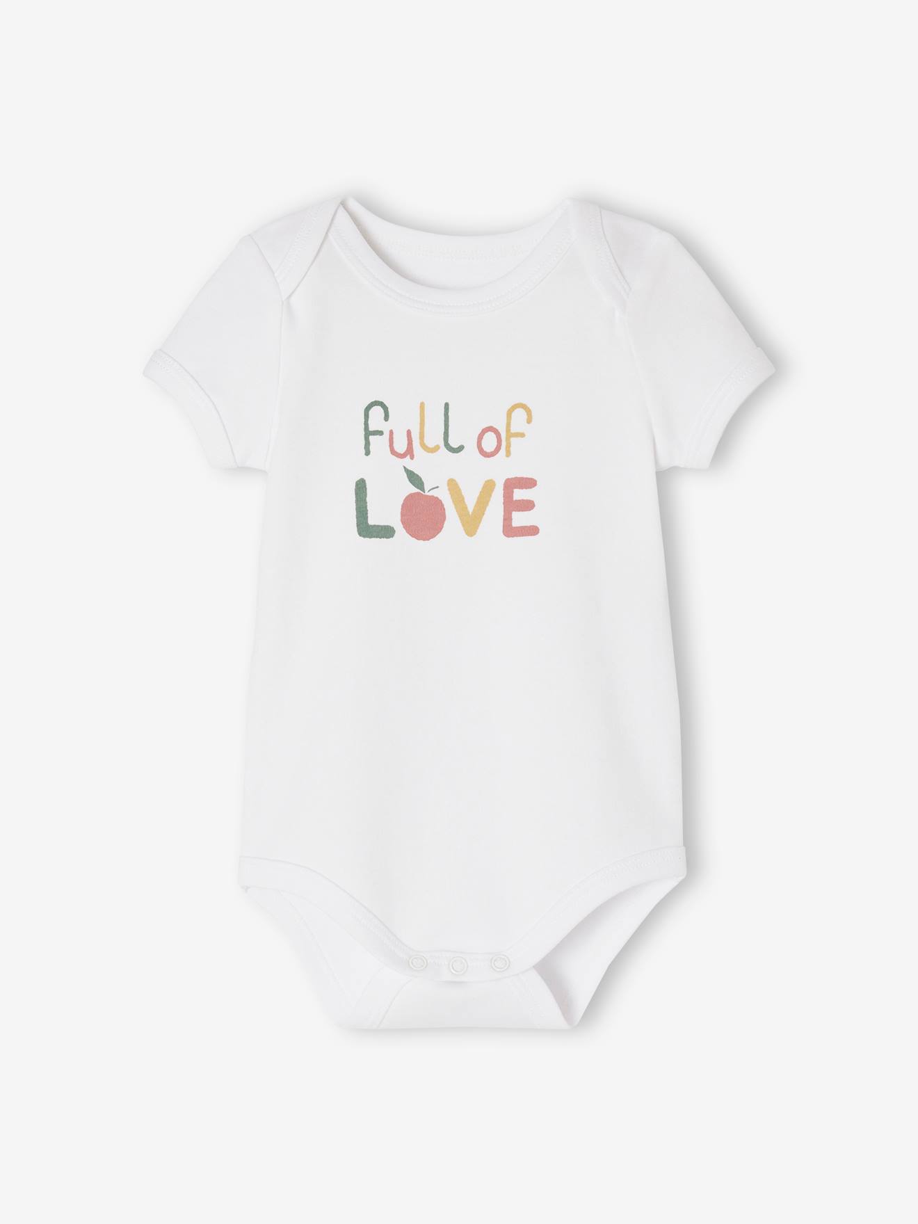 Vertbaudet 5er-Pack Baby Schlupfbodys aus Bio-Baumwolle Oeko-Tex - altrosa