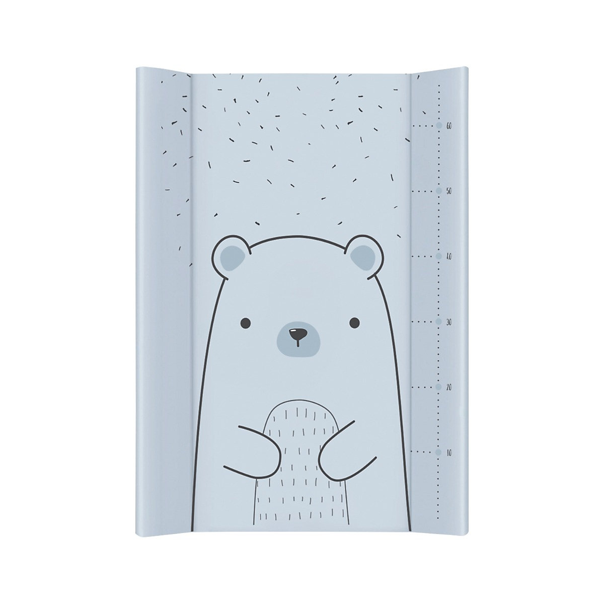 Wickelauflage Weich-PVC 80 x 50 cm wasserdichter Bezug erhöhter Rand Wickelauflagen