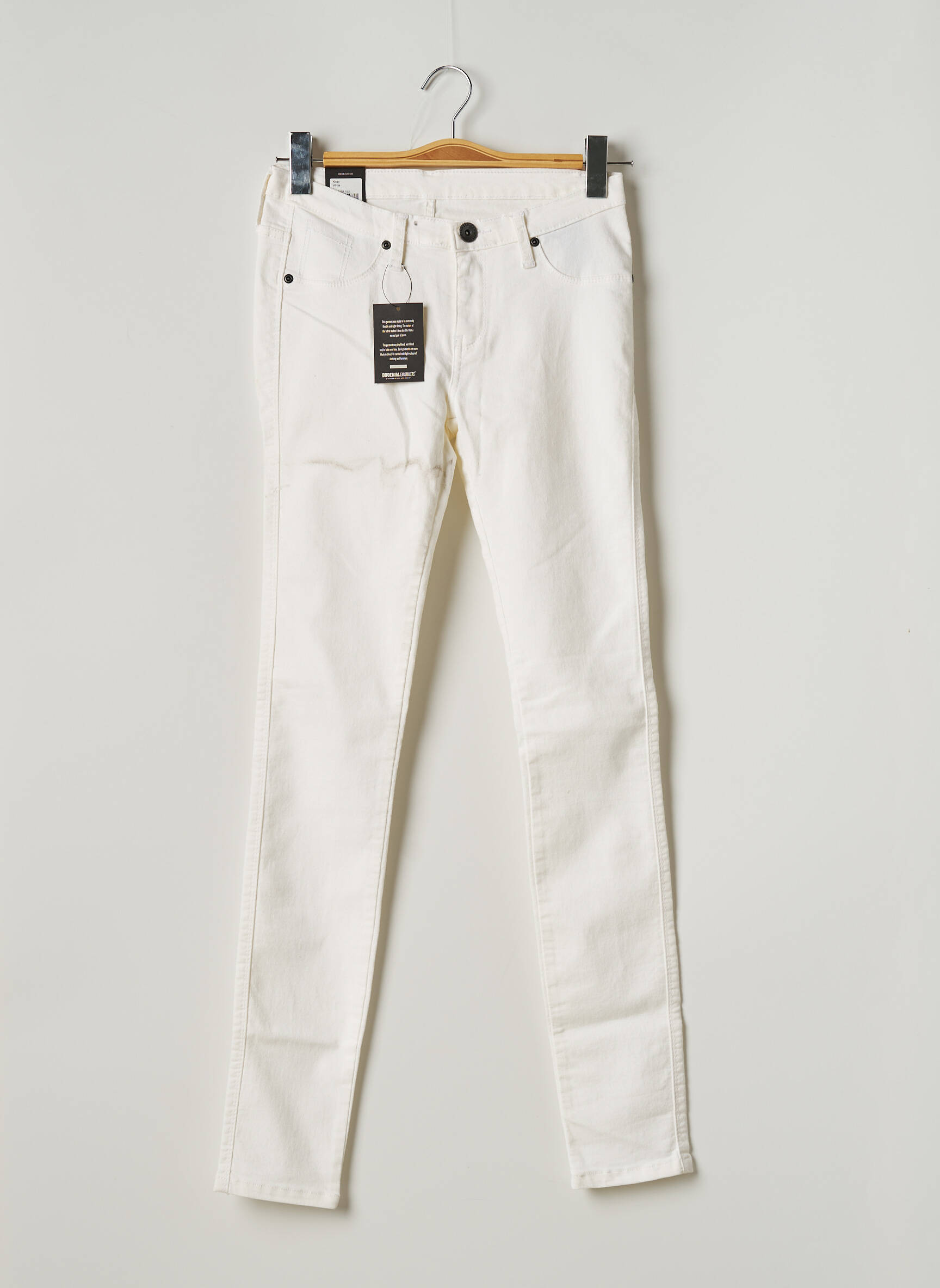 Dr Denim Jeans Skinny Femme couleur blanc