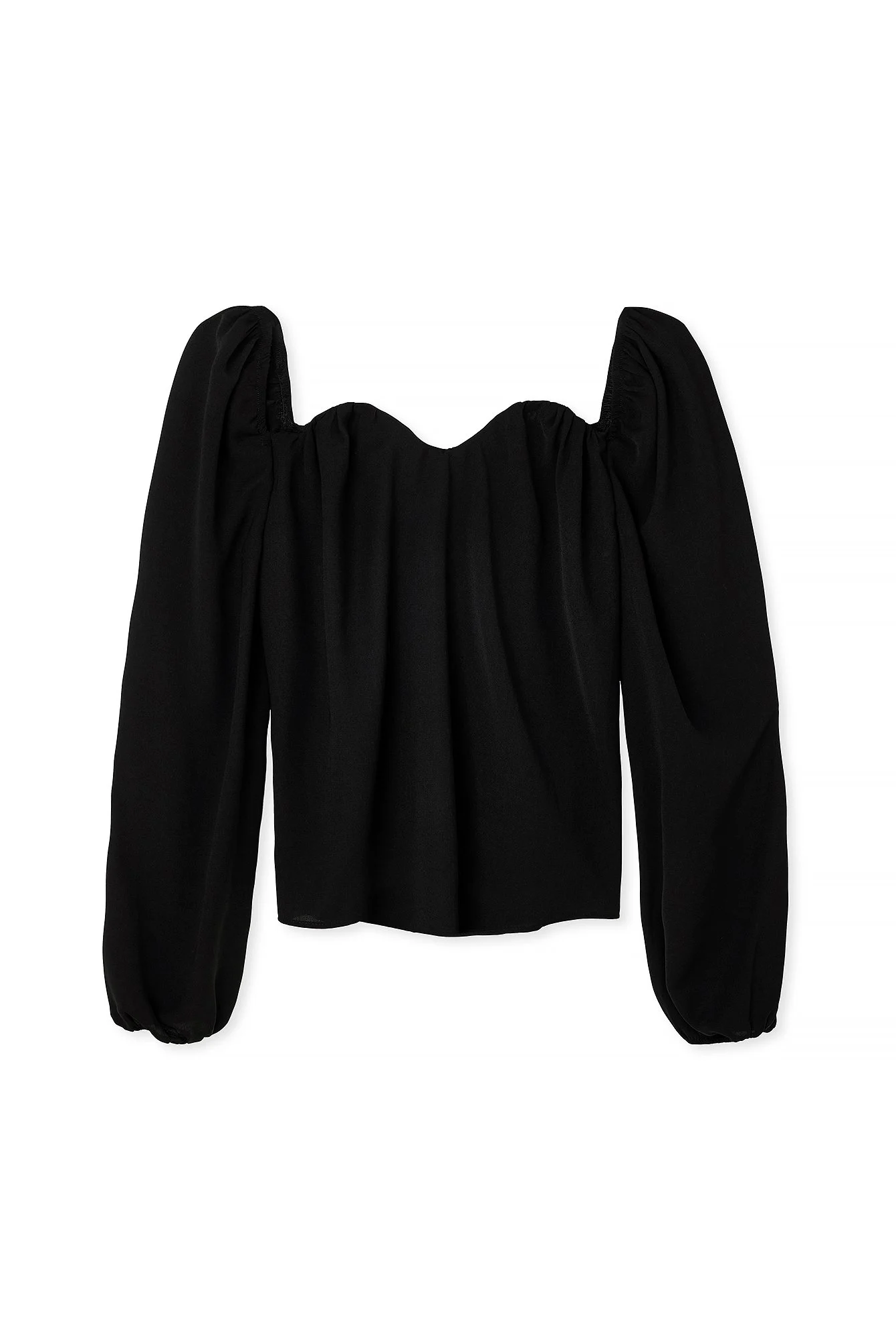 Bluse mit Sweetheart-Ausschnitt