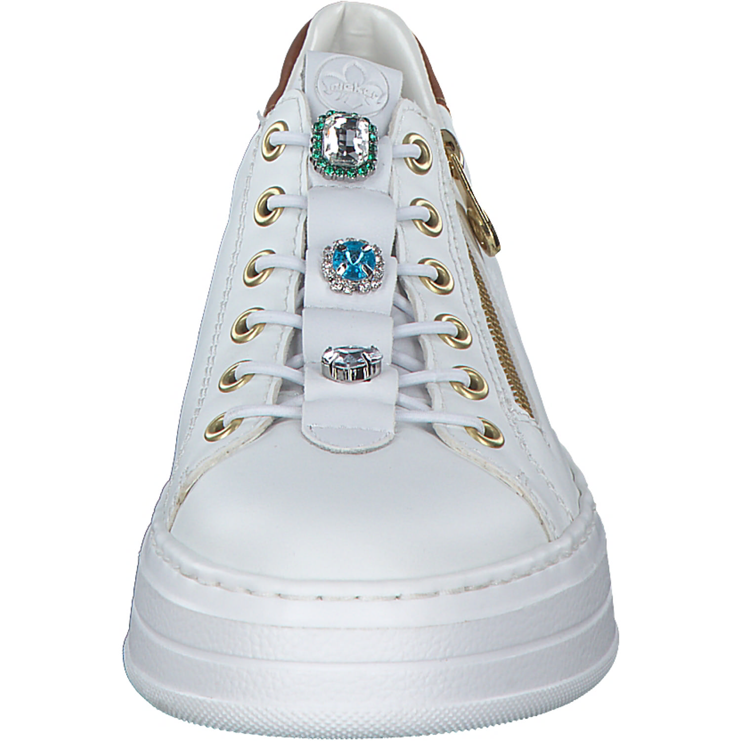 Rieker N5452, Schnürschuhe, Damen, Weiß