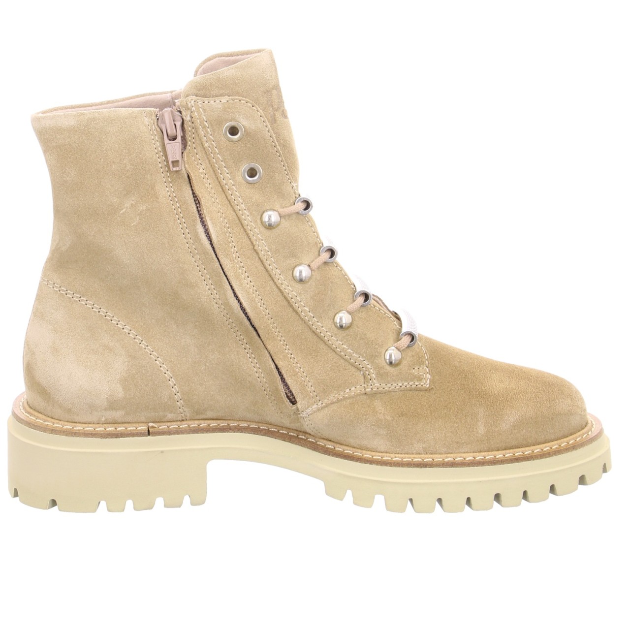 PAUL GREEN Schnür-Stiefeletten beige