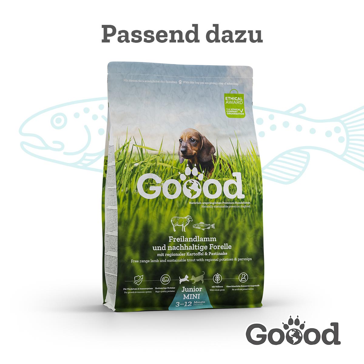 Goood Mini Junior Freilandlamm & nachhaltige Forelle bei ZooRoyal