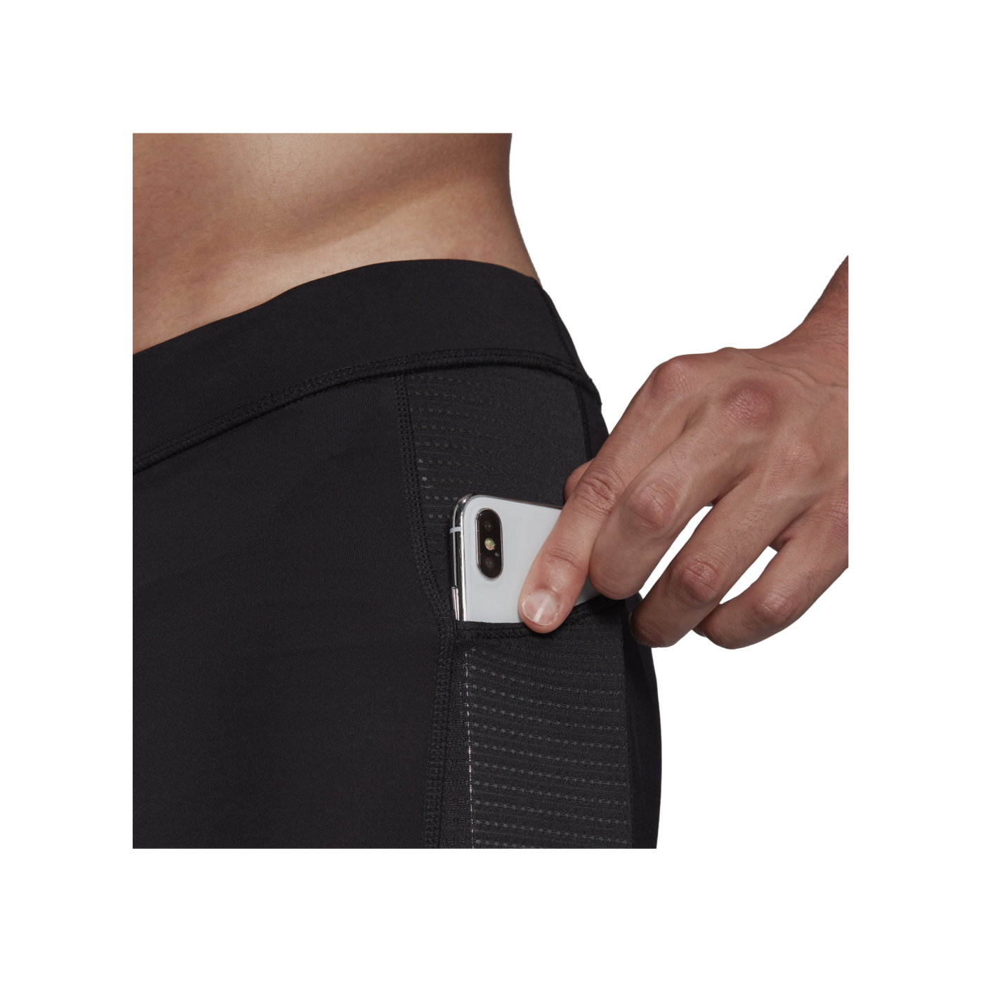 adidas OWN THE RUN Tight Running Schwarz Silber