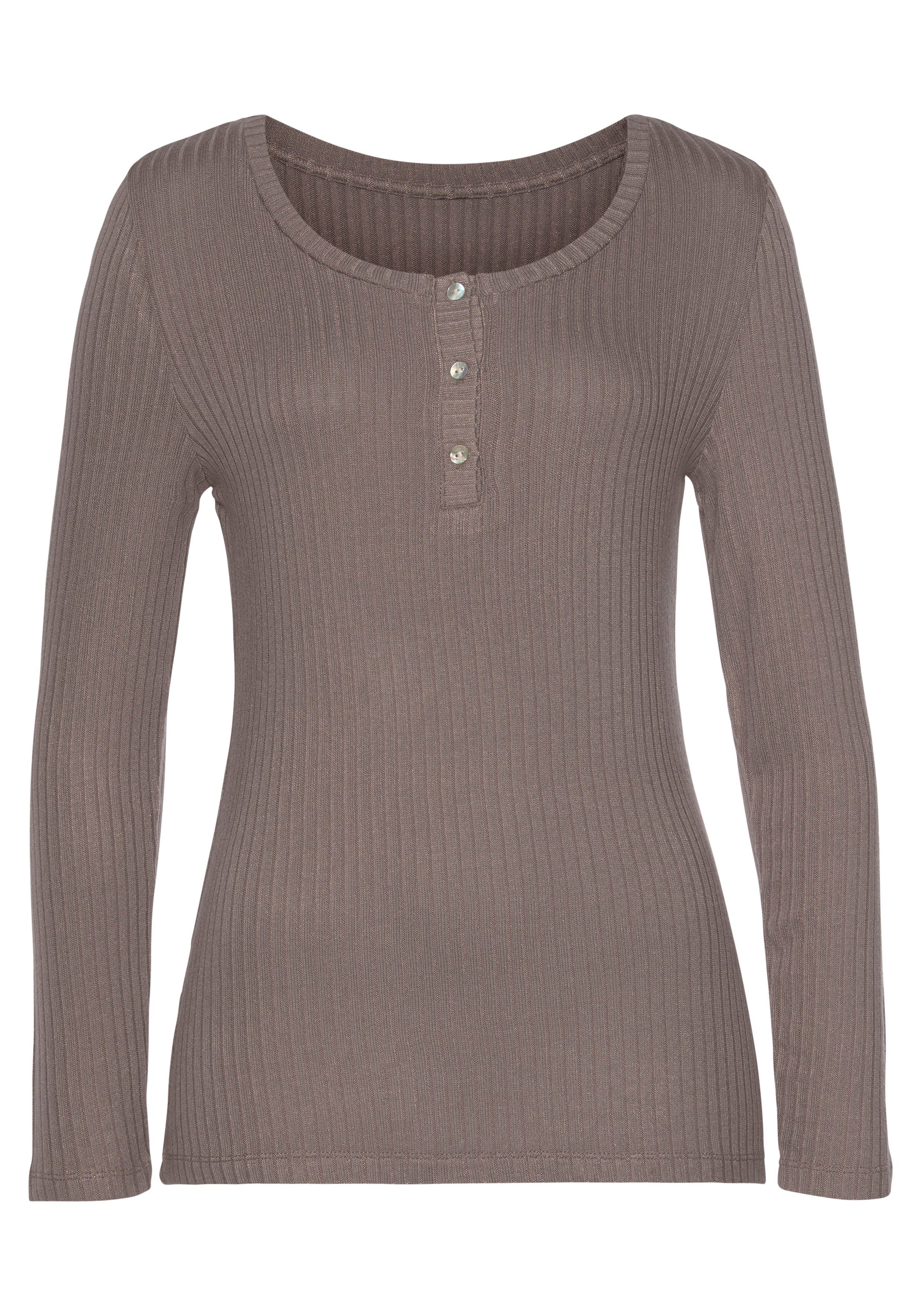 Vivance Langarmshirt aus modischer Rippware