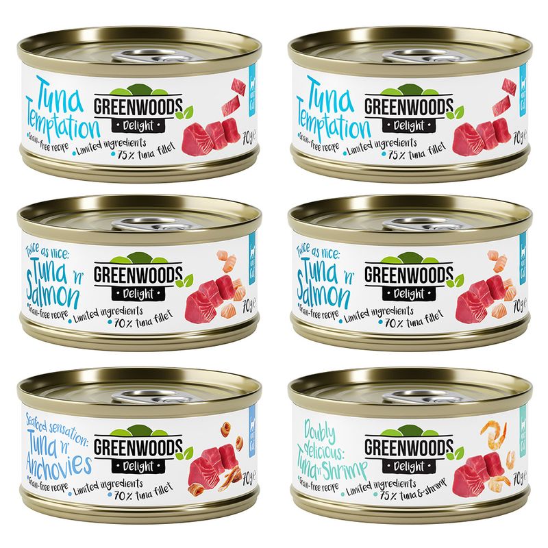 Probierpaket Greenwoods Delight Thunfisch 6 x 70 g