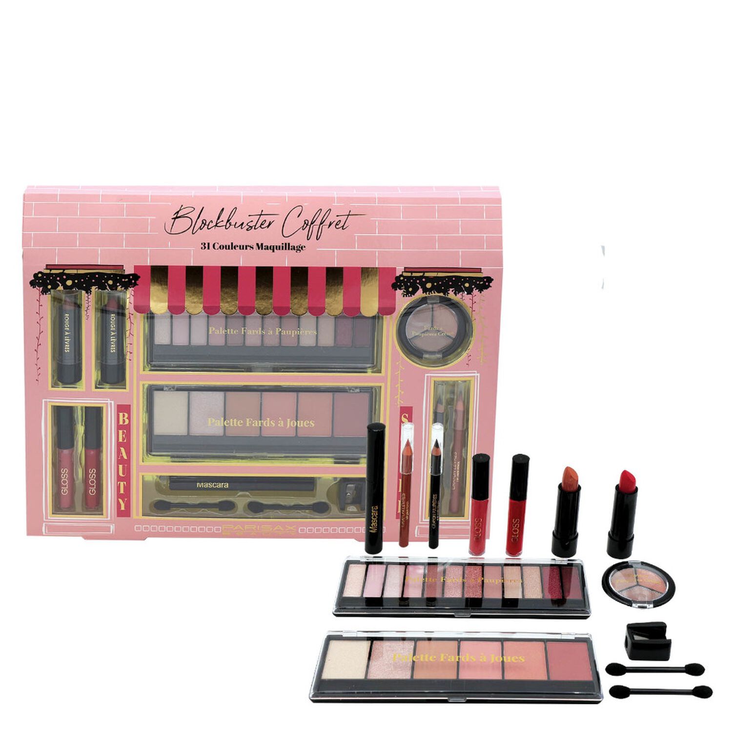 Parisax Blockbuster Coffret Maquillage 31 Références