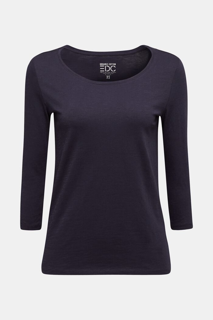 Baumwoll-Shirt, 3/4-Ärmel