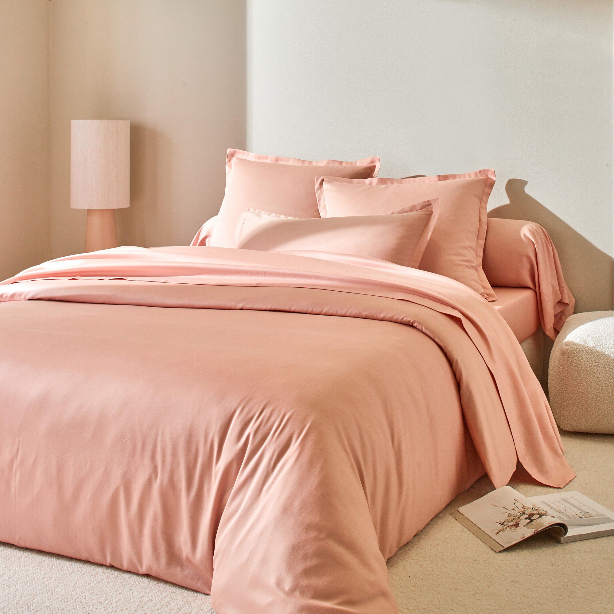 Linge de lit satin uni