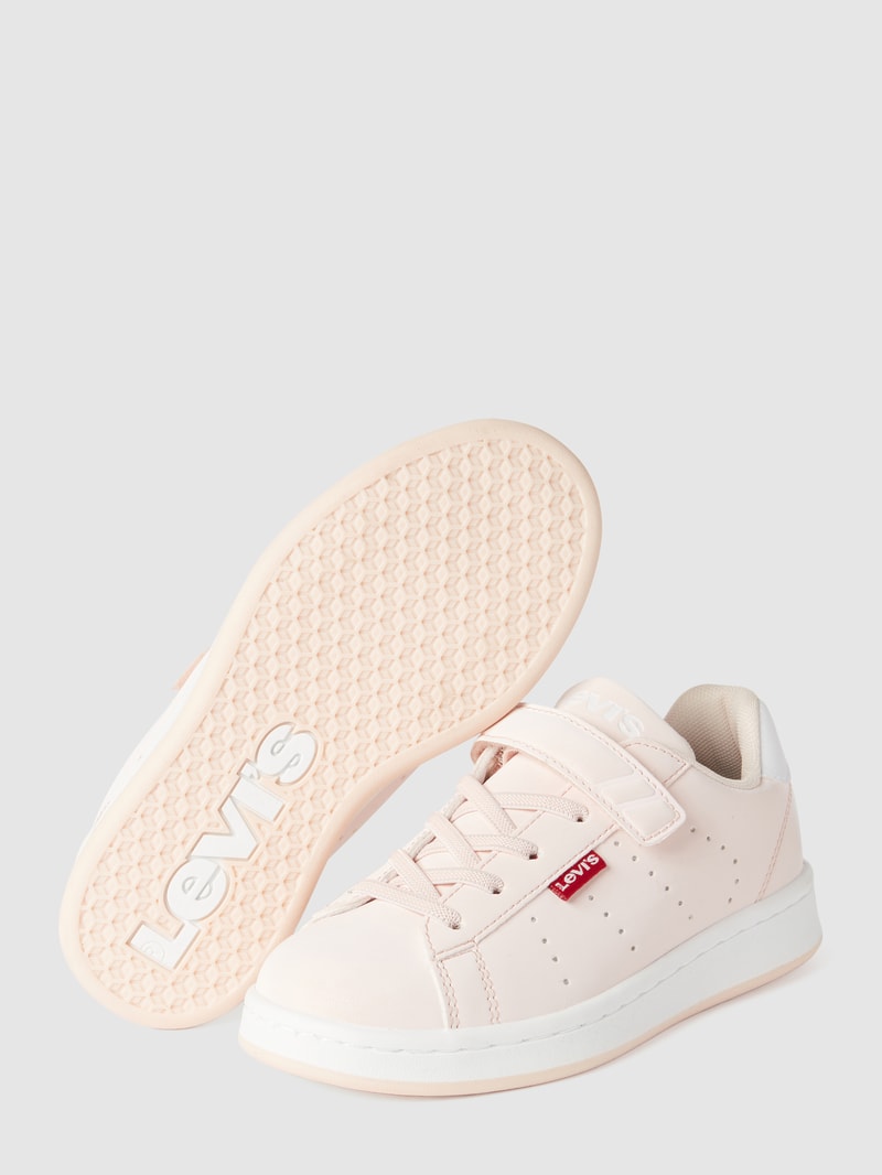 Sneaker mit Label-Details Modell 'AVENUE' in rosa