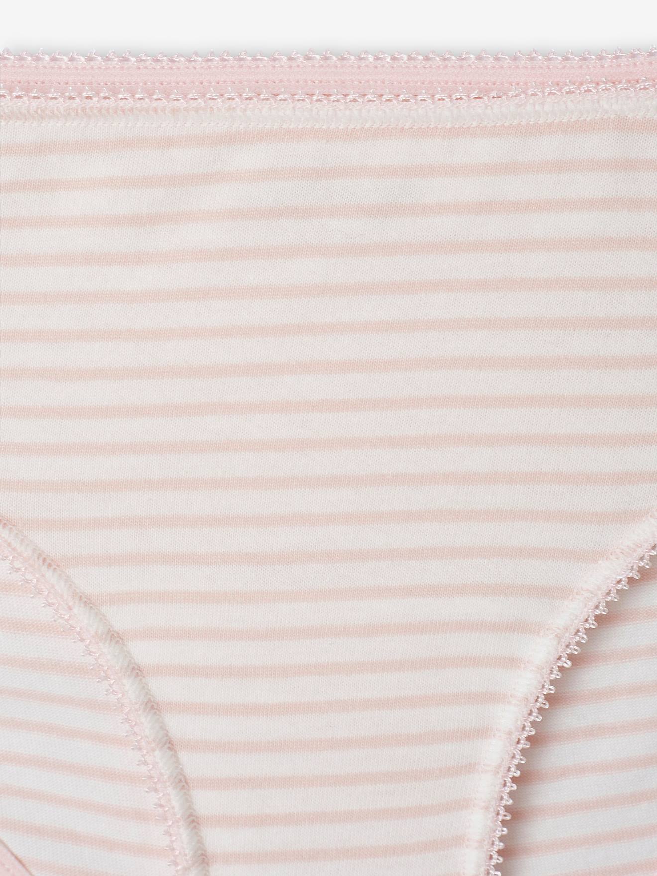 Lot de 7 culottes fille fantaisie BASICS écru