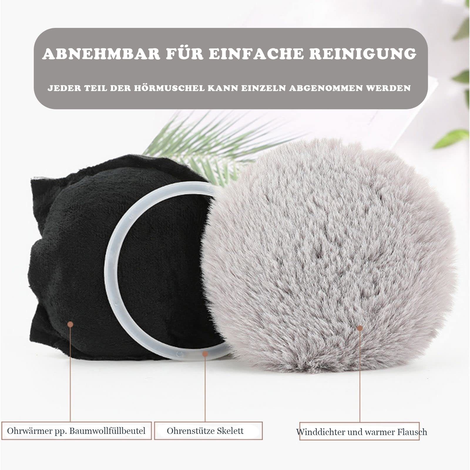 YYV Ohrenwärmer Ohrenschützer für Damen - Winter-Ohrenwärmer (1-St) Weiche warme Fleece Ohrenschützer