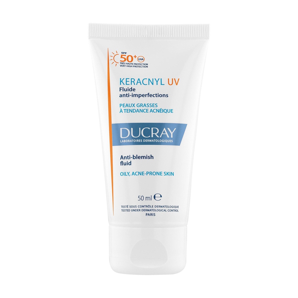 Ducray Ducray - Keracnyl UV 50+ Fluide Anti-imp erfections Peaux grasses 50 ml Fluide anti imperfection