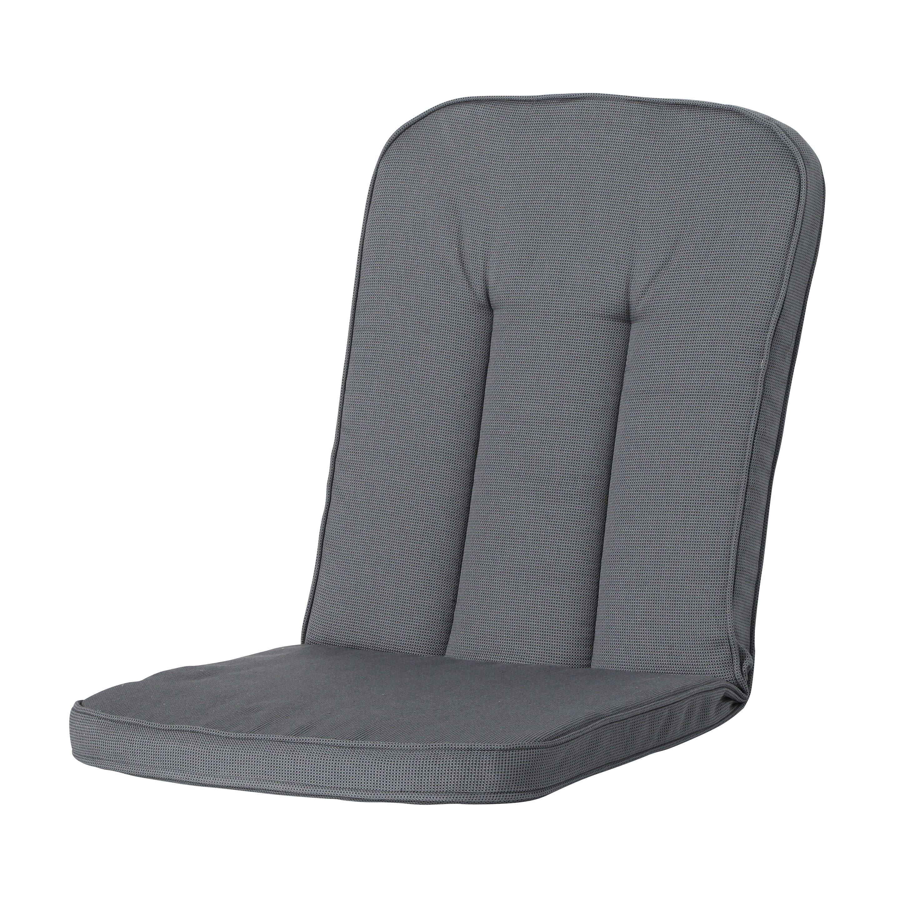 Madison Rib Grey 100x48 Kissen mit hoher Rückenlehne