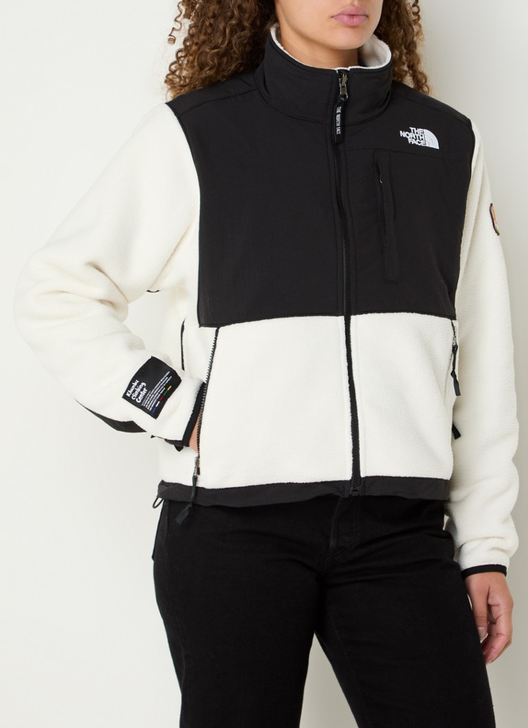 The North Face Retro Denali teddy jacket with zipper pockets and logo