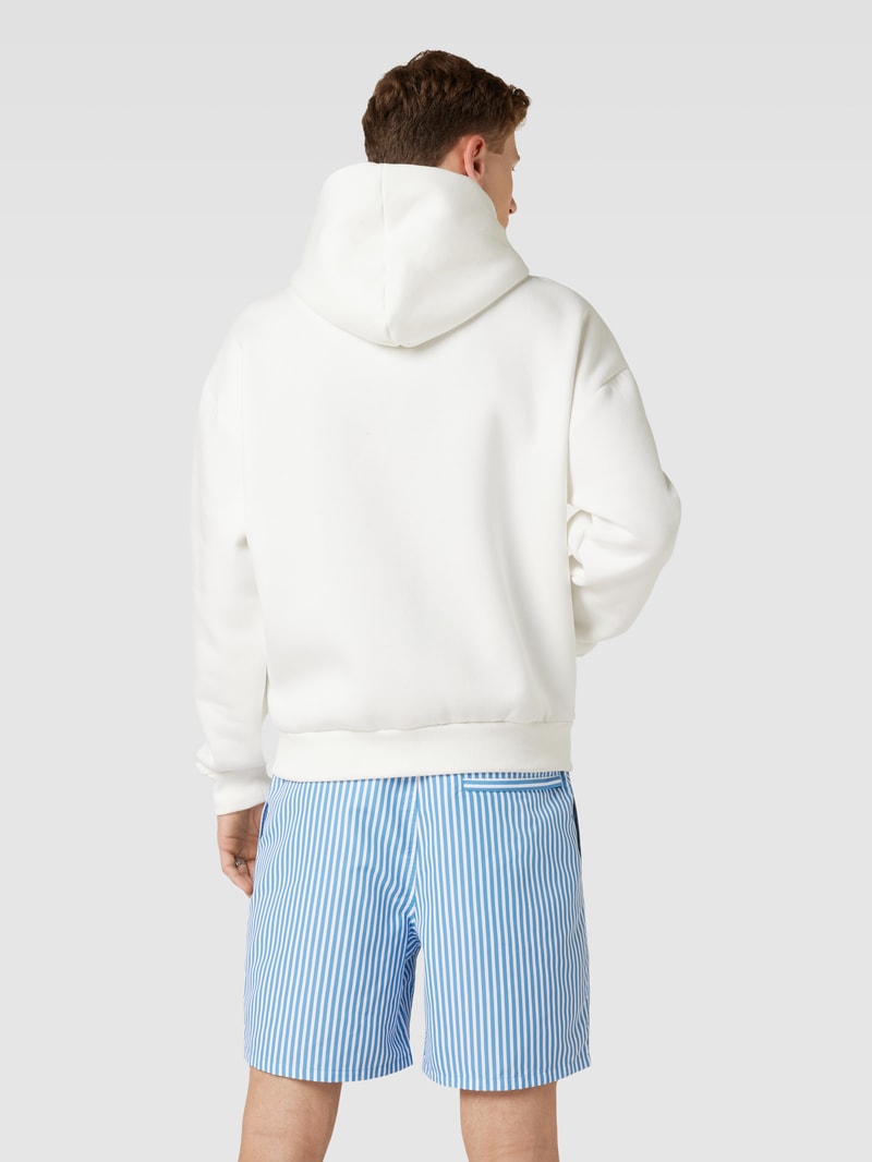 Sweatjacke mit Kapuze in weiß