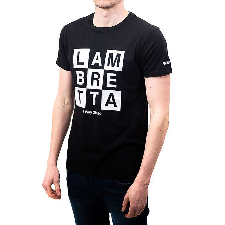 Lambretta Two Tone Box Herren T-Shirt SS0006-BLK