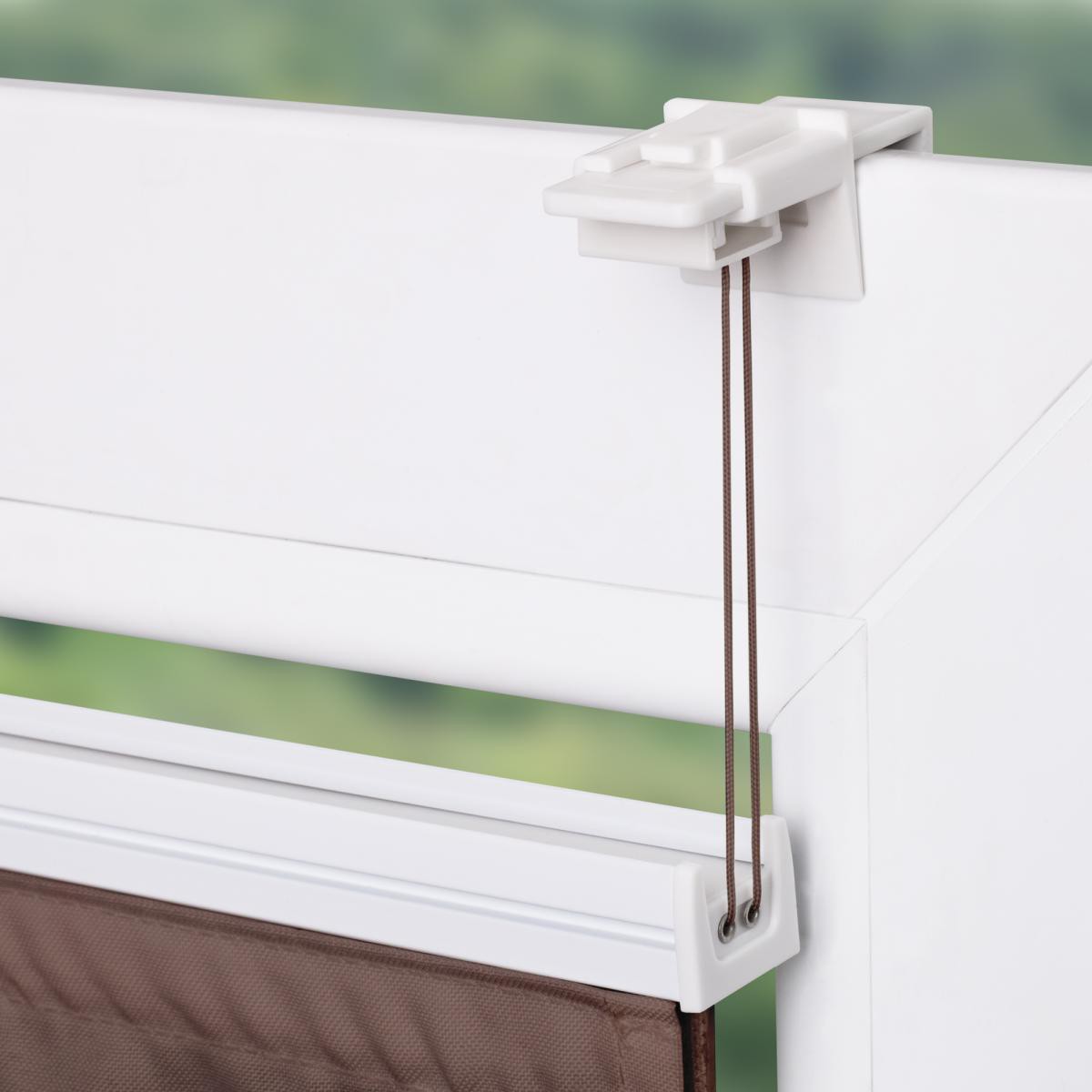 Lichtblick Raffrollo Klemmfix TOP, ohne Bohren, verspannt Mocca, 100 cm x 130 cm (B x L)