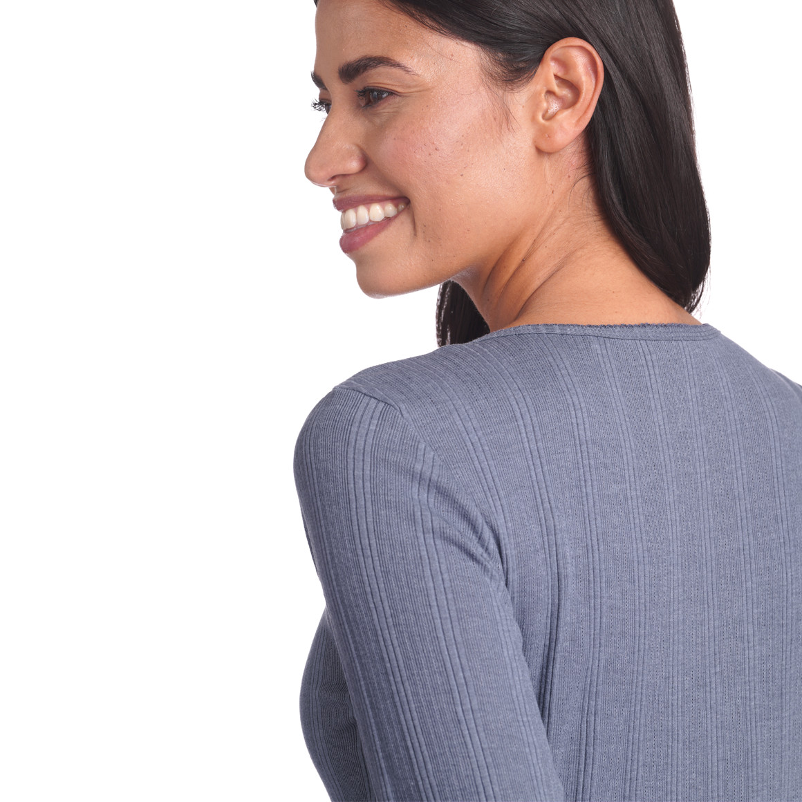Damen Schlafshirt mit Ajour-Muster