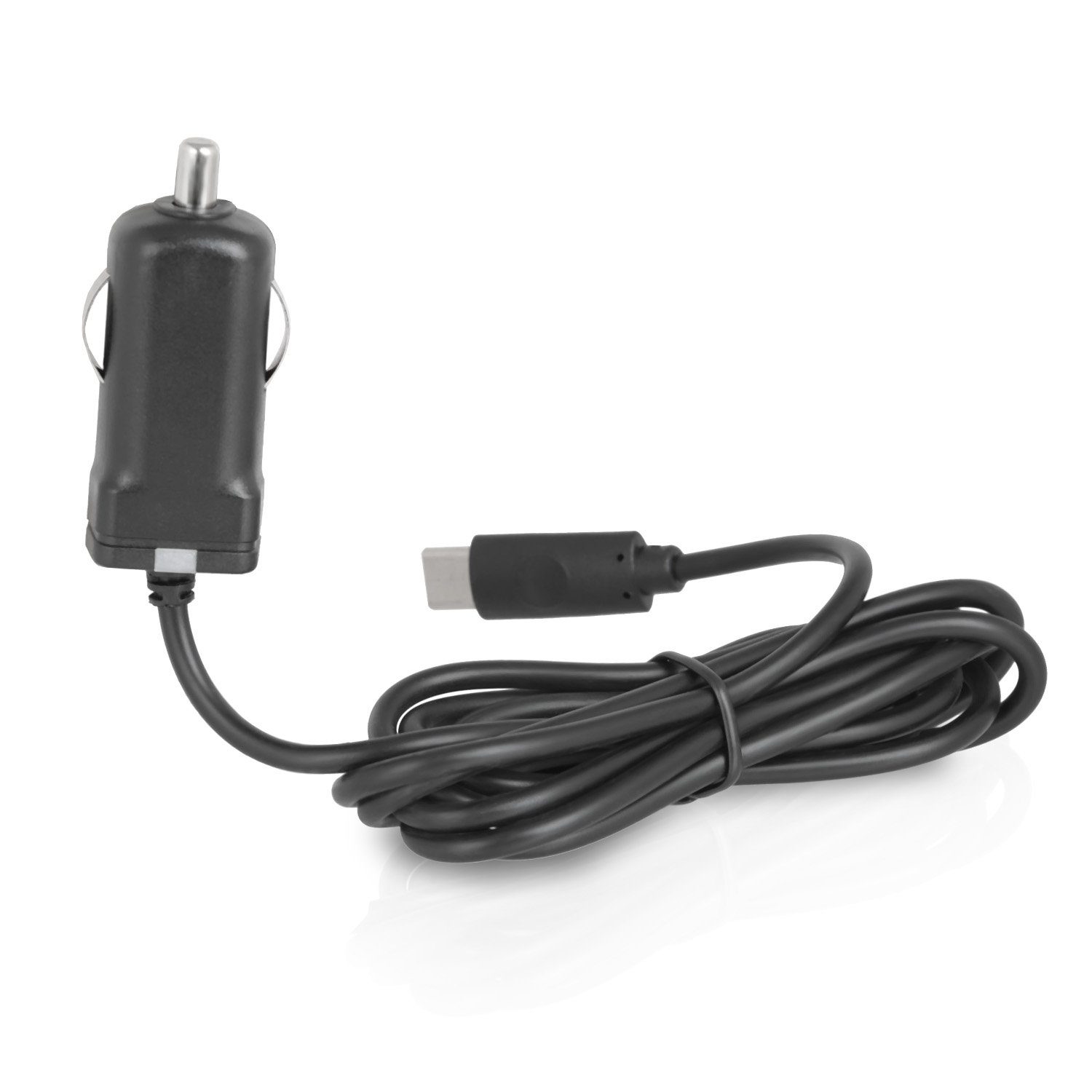 Wicked Chili 1,5m KFZ USB-C Ladekabel für Samsung Sony Huawei Xiaomi Auto-Adapter Zigarettenanzünder-Stecker zu USB-C, 150 cm, LED Licht, KFZ USB Ladegerät mit Typ C Stecker (150cm, 2.4A) kompatib