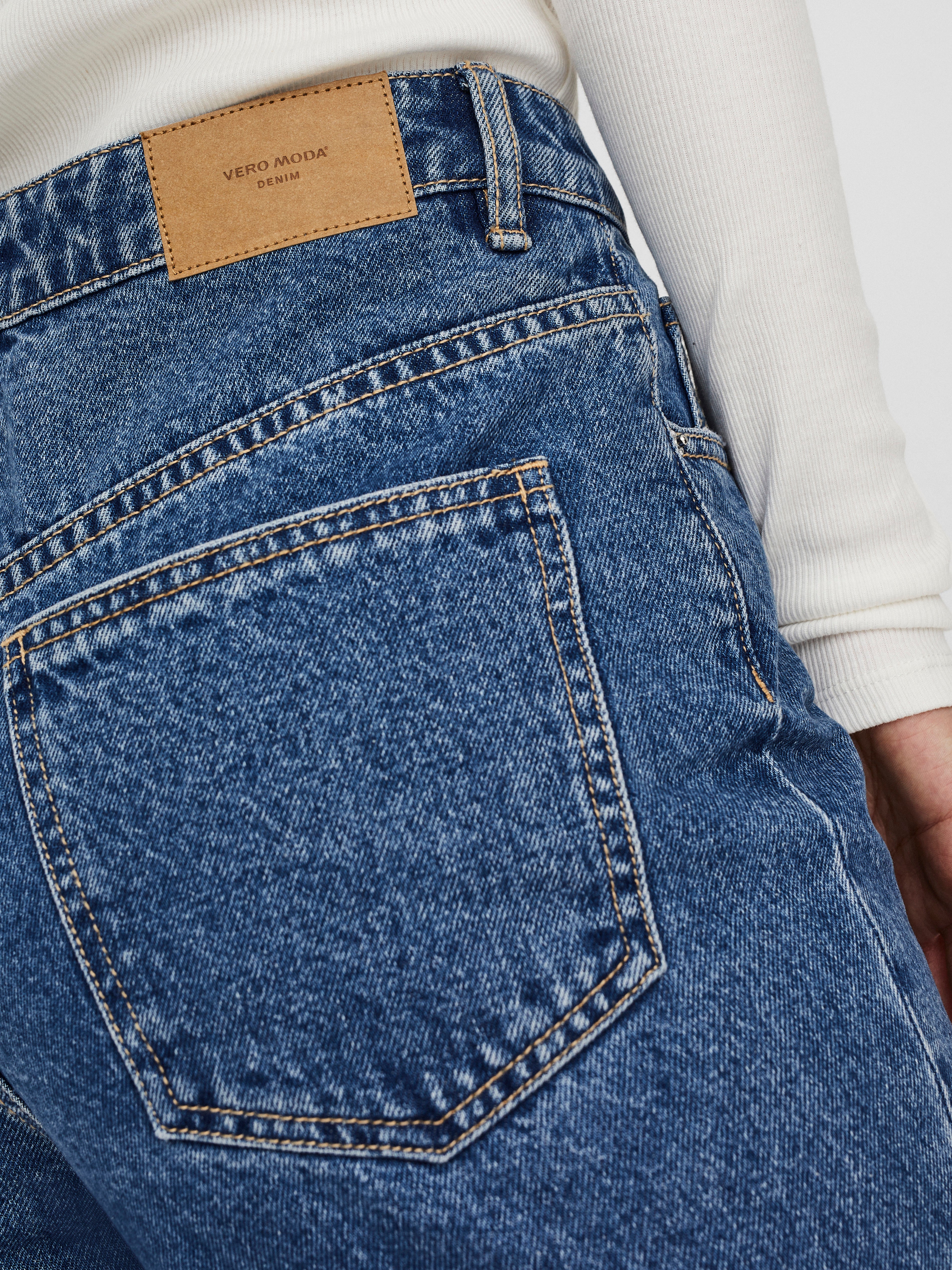 VMKITHY Hohe Taille Locker geschnitten Jeans