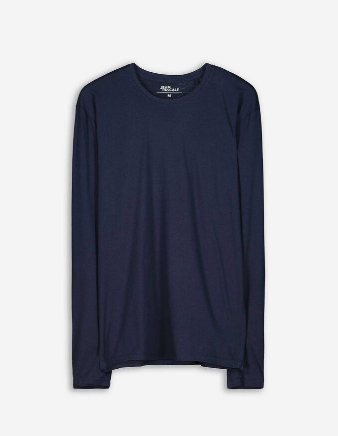 Langarmshirt - Rundhals-Ausschnitt