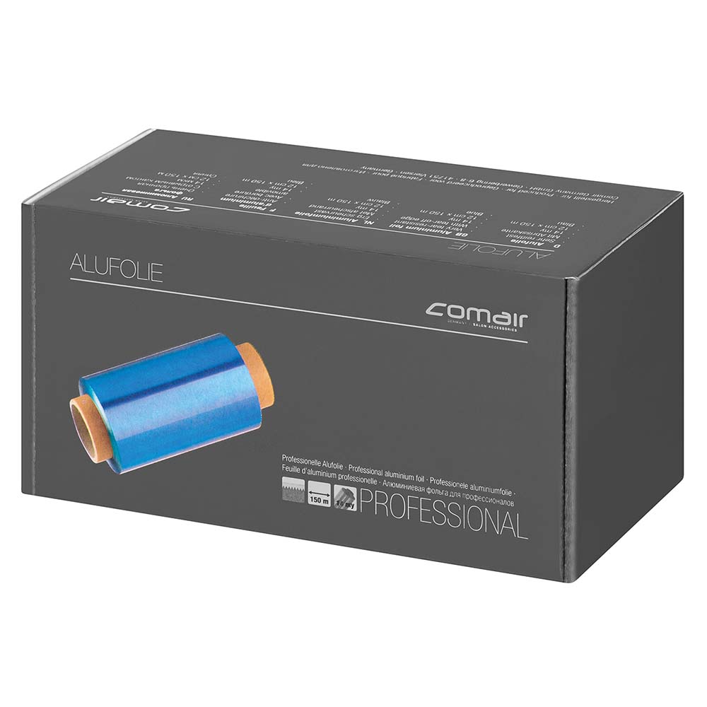 Comair Alufolie 14µ 12cm x 150 m Rolle blau