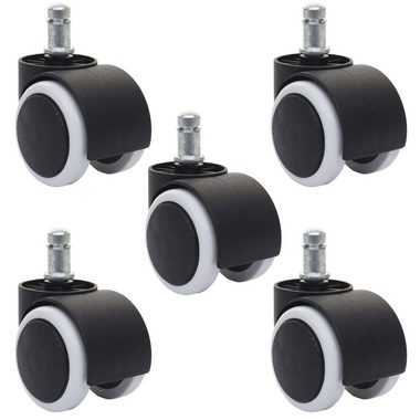MCW Stuhlrolle MCW-L92-R, (Set, 5-St., 5er), Mit Radabdeckung