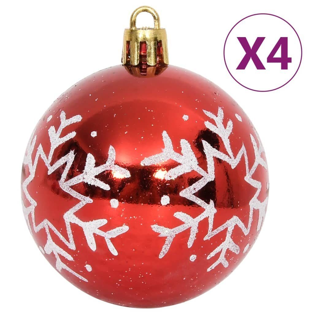 vidaXL Christbaumschmuck 64-tlg. Weihnachtskugel-Set Rot und Weiß (1-tlg)