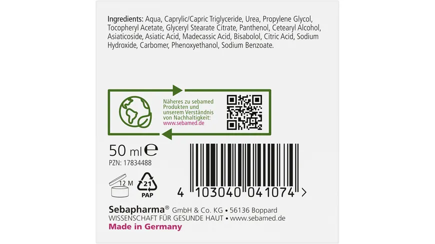 Sebamed Trockene Haut parfumfrei Gesichtscreme 50 ml