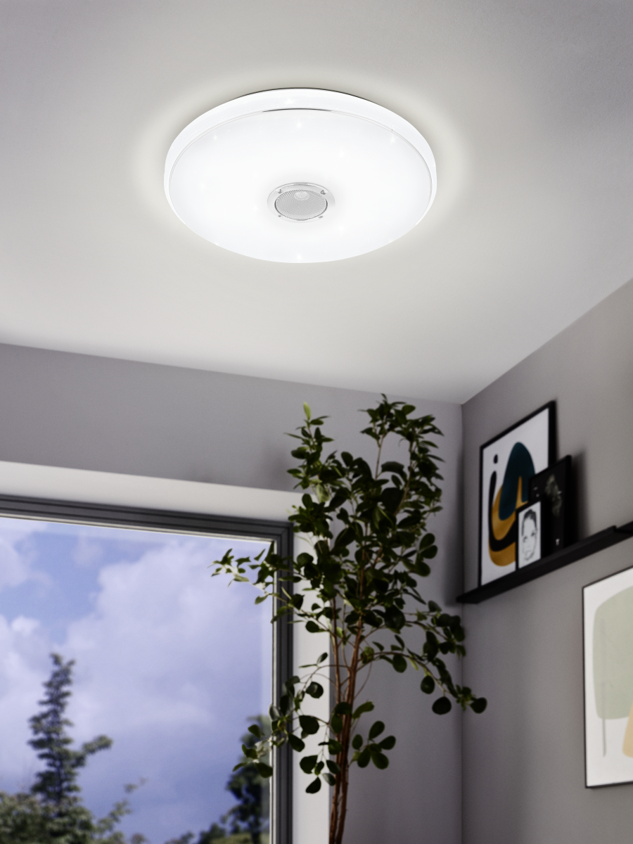 EGLO LED Deckenleuchte Milazzo Weiß