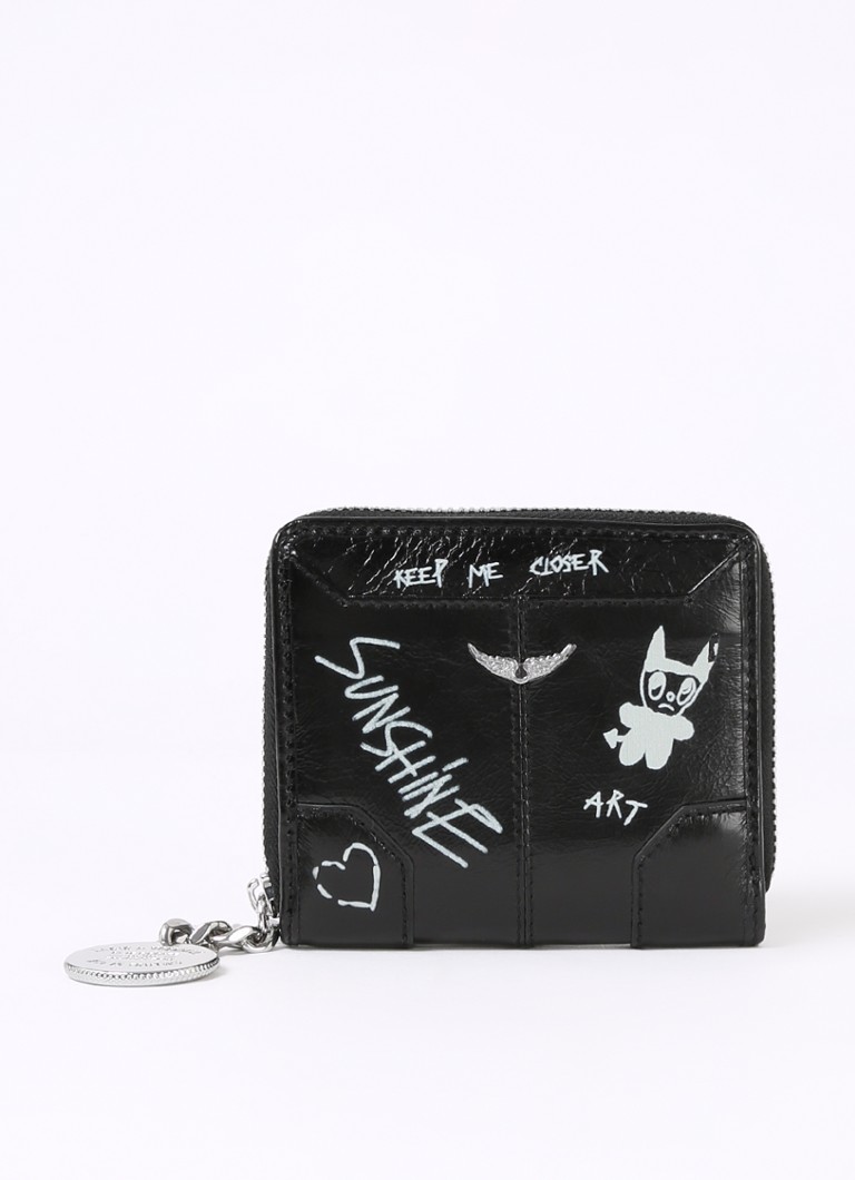 Portofel mini Sunny de la Zadig&Voltaire, din piele imprimată.