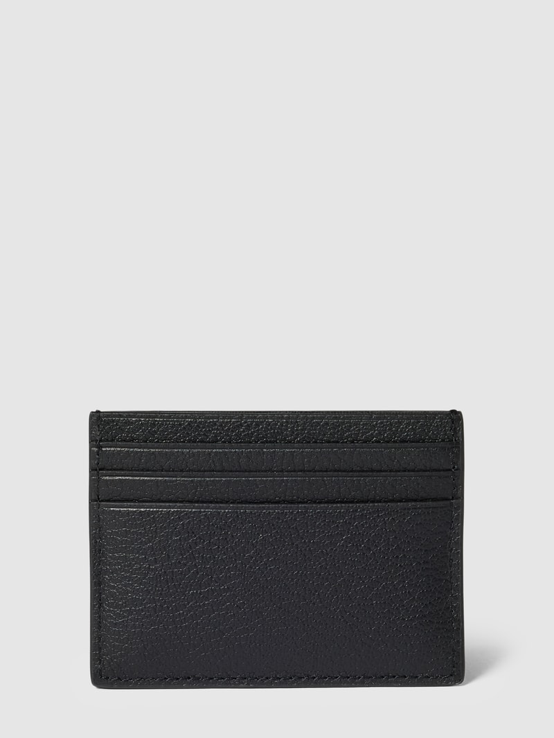 Portemonnaie mit Label-Detail Modell 'MODERN BAR CARDHOLDER' in schwarz
