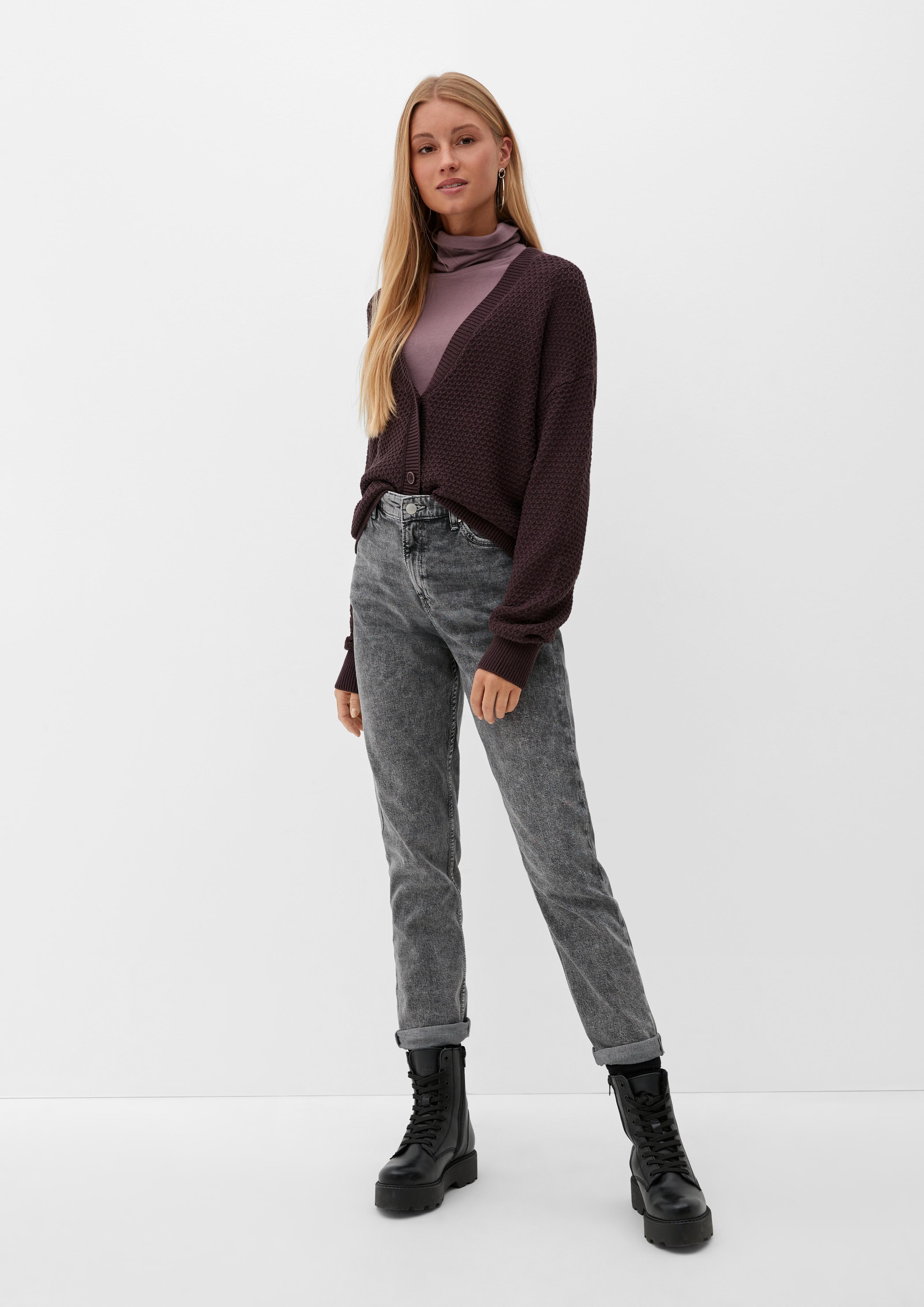 Strickcardigan mit feinem Muster  2125126-4988