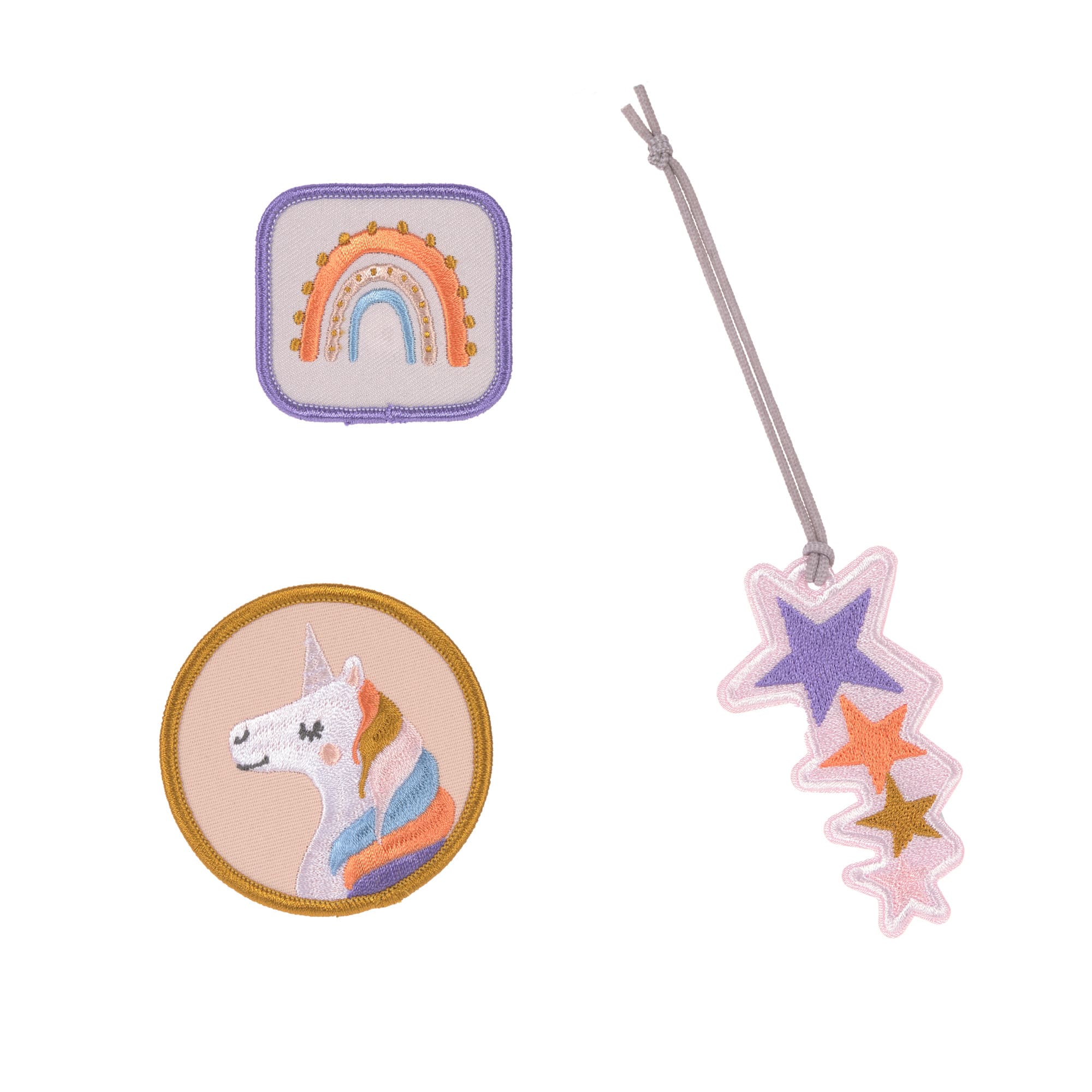 Anhänger & Patches - Schul Set Unique, Unicorn