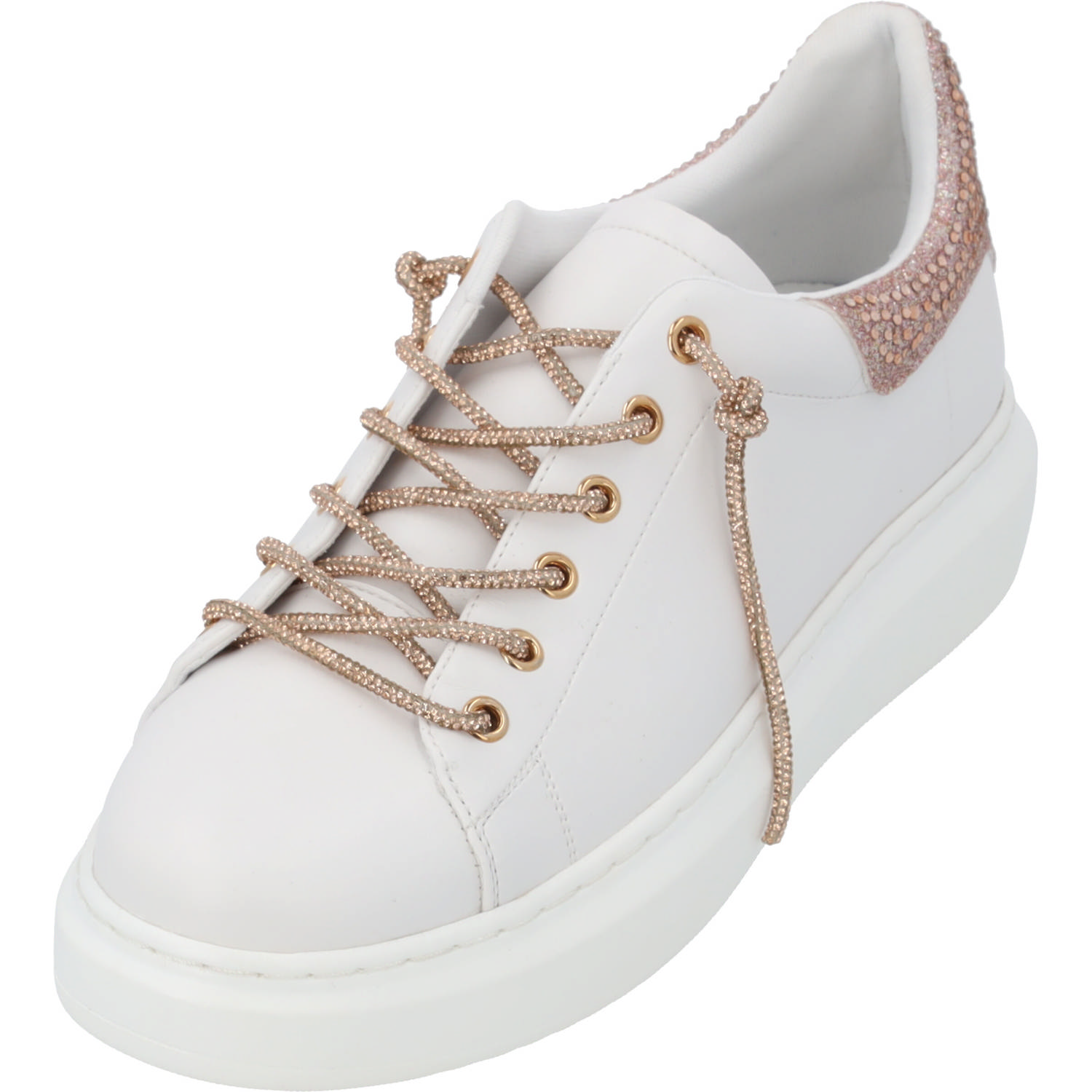 Palado Rugu by Sila Sahin, Sneakers Low, Damen, Weiß/Rosegold